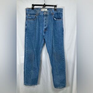 Y2K Levi’s 505 Regular Fit Medium Wash Blue Denim Jeans Sz 38/30 fits as a 36”